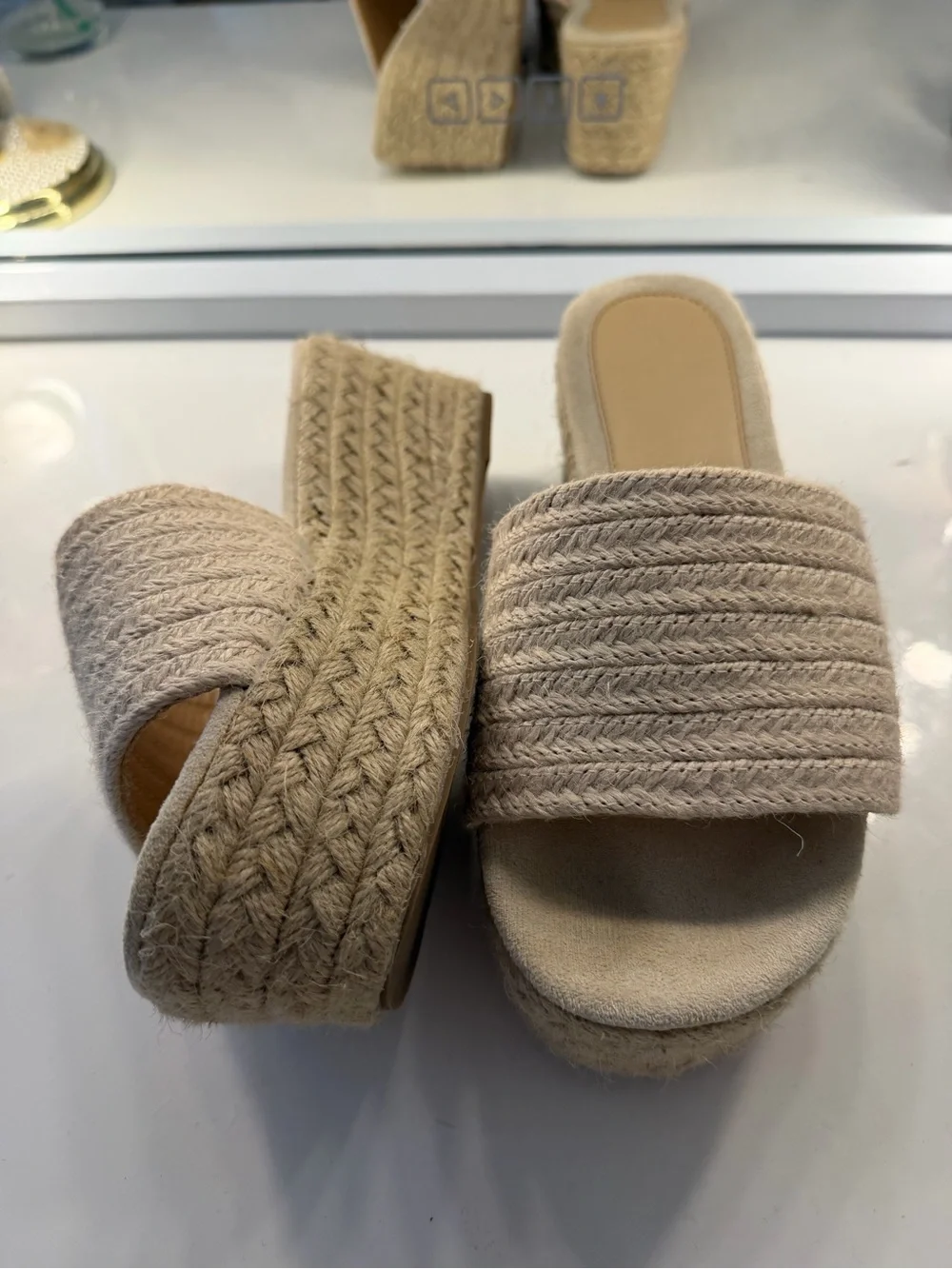 Platform Sandals in Beige - Women's Summer sandals